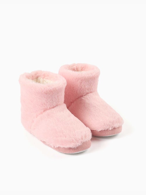 Zapatillas de casa cerradas en sherpa con suela antideslizante - Kiabi