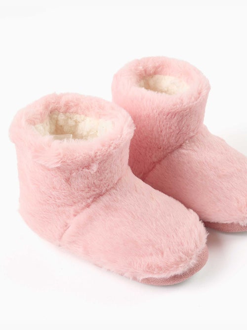 Zapatillas de casa cerradas en sherpa con suela antideslizante - Kiabi