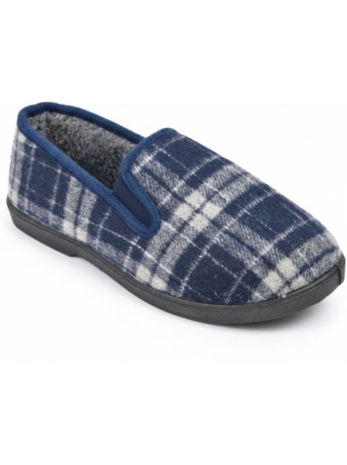Zapatillas de casa charentaisas hombre forradas cuadros escoceses antideslizantes ozabi - Kiabi