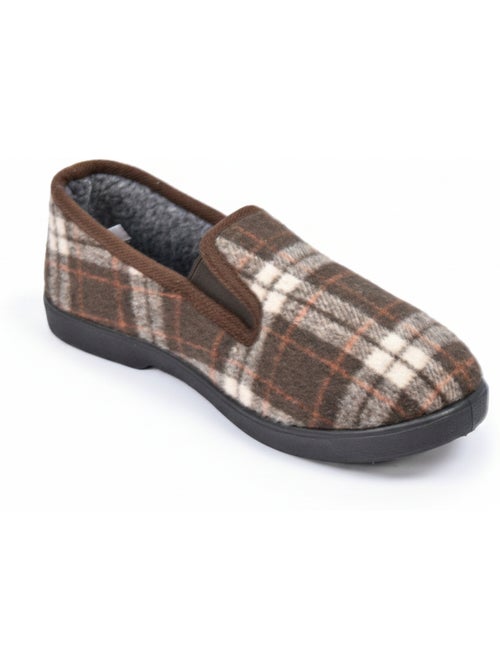 Zapatillas de casa charentaisas hombre forradas cuadros escoceses antideslizantes ozabi - Kiabi