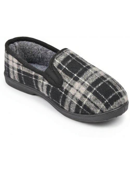Zapatillas de casa charentaisas hombre forradas cuadros escoceses antideslizantes ozabi - Kiabi