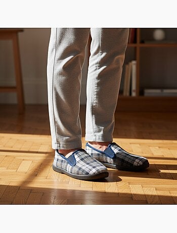 Zapatillas de casa charentaises hombre forradas ozabi suela antideslizante