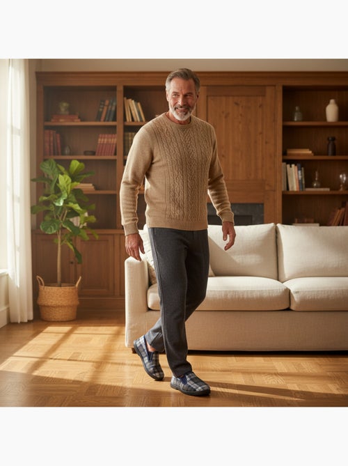 Zapatillas de casa charentaises hombre forradas ozabi suela antideslizante - Kiabi
