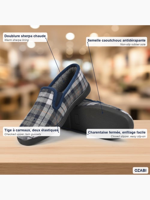 Zapatillas de casa charentaises hombre forradas ozabi suela antideslizante - Kiabi