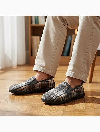 Zapatillas de casa charentaises hombre forradas ozabi suela antideslizante