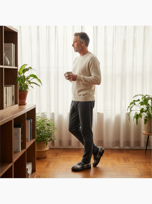 Zapatillas de casa charentaises hombre forradas ozabi suela antideslizante - Kiabi Zapatillas de casa charentaises hombre forradas ozabi suela antideslizante - Kiabi