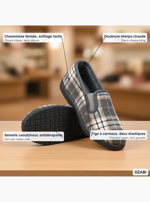 Zapatillas de casa charentaises hombre forradas ozabi suela antideslizante - Kiabi Zapatillas de casa charentaises hombre forradas ozabi suela antideslizante - Kiabi
