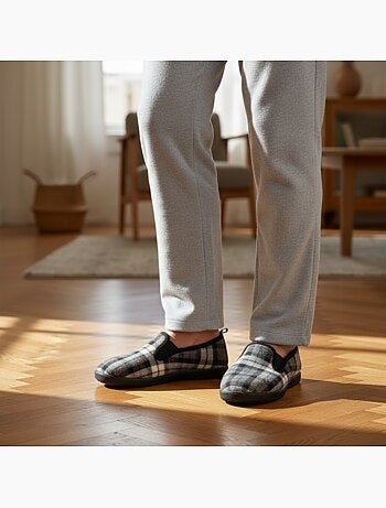 Zapatillas de casa charentaises hombre forradas ozabi suela antideslizante