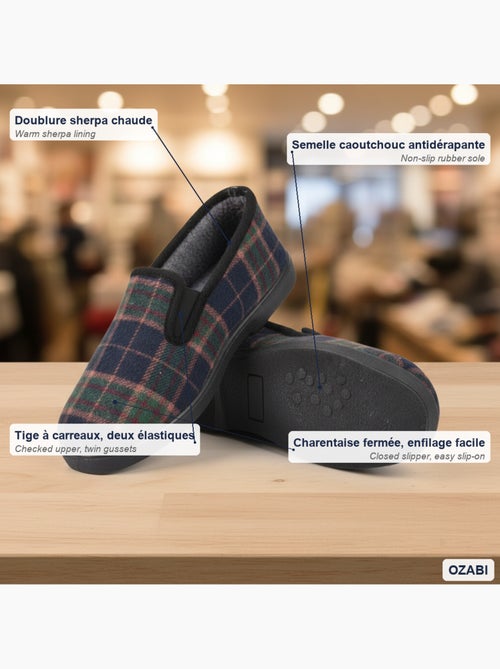 Zapatillas de casa charentaises hombre forradas ozabi suela antideslizante - Kiabi Zapatillas de casa charentaises hombre forradas ozabi suela antideslizante - Kiabi