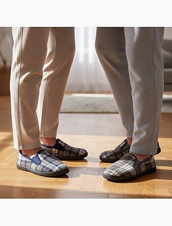 Zapatillas de casa charentaises hombre ozabi pack de 2 pares suela antideslizante