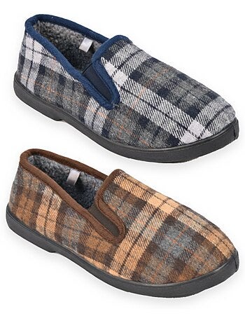 Zapatillas de casa charentaises hombre ozabi pack de 2 pares suela antideslizante