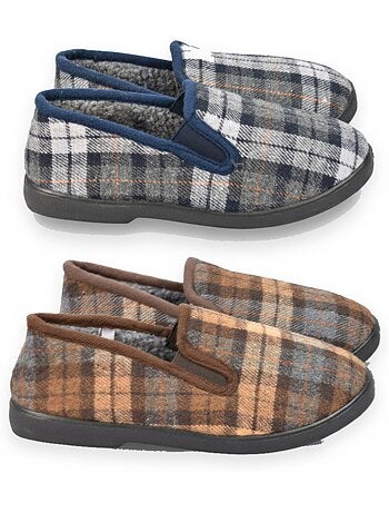 Zapatillas de casa charentaises hombre ozabi pack de 2 pares suela antideslizante