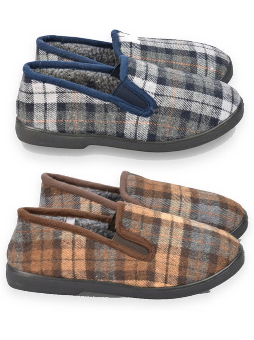 Zapatillas de casa charentaises hombre ozabi pack de 2 pares suela antideslizante - Kiabi