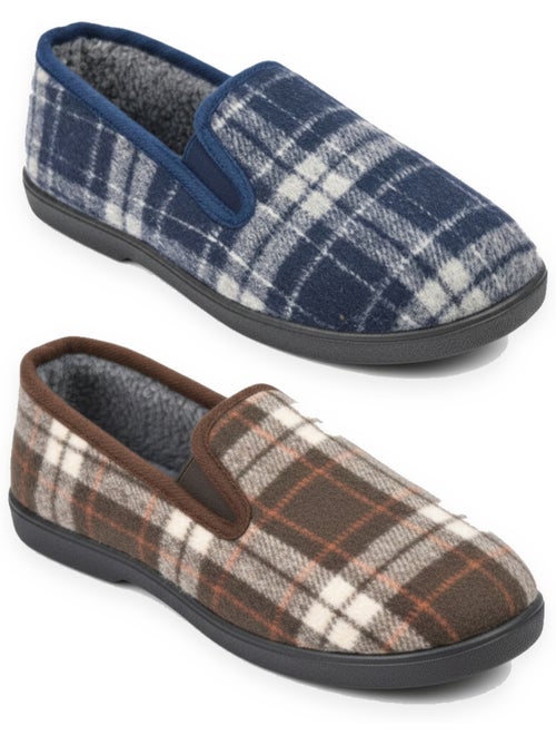 Zapatillas de casa charentaises hombre ozabi pack de 2 pares suela antideslizante - Kiabi