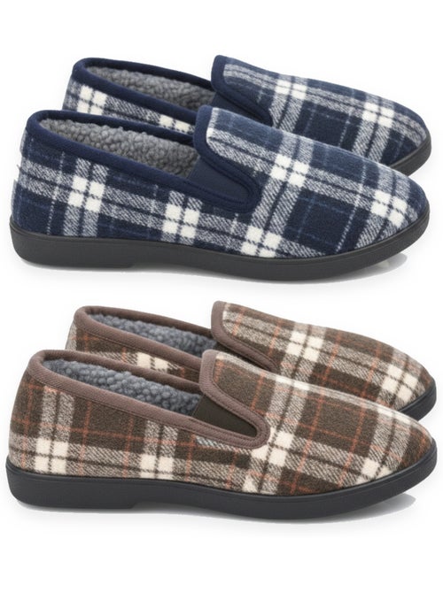 Zapatillas de casa charentaises hombre ozabi pack de 2 pares suela antideslizante - Kiabi
