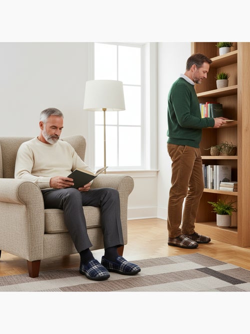 Zapatillas de casa charentaises hombre ozabi pack de 2 pares suela antideslizante - Kiabi