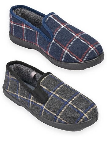 Zapatillas de casa charentaises hombre ozabi pack de 2 pares suela antideslizante