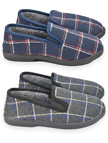 Zapatillas de casa charentaises hombre ozabi pack de 2 pares suela antideslizante