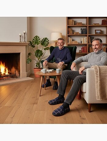 Zapatillas de casa charentaises hombre ozabi pack de 2 pares suela antideslizante
