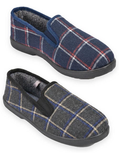 Zapatillas de casa charentaises hombre ozabi pack de 2 pares suela antideslizante - Kiabi