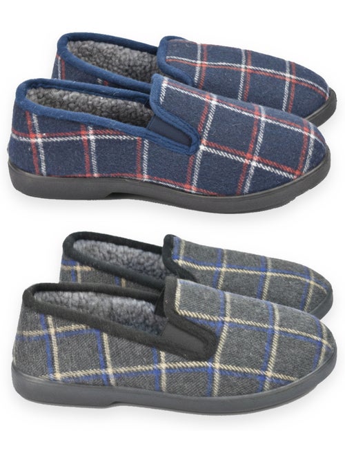 Zapatillas de casa charentaises hombre ozabi pack de 2 pares suela antideslizante - Kiabi