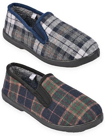 Zapatillas de casa charentaises hombre ozabi pack de 2 pares suela antideslizante