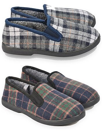 Zapatillas de casa charentaises hombre ozabi pack de 2 pares suela antideslizante