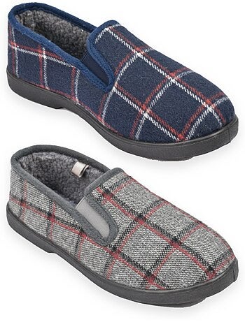 Zapatillas de casa charentaises hombre ozabi pack de 2 pares suela antideslizante
