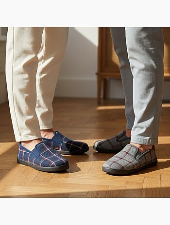 Zapatillas de casa charentaises hombre ozabi pack de 2 pares suela antideslizante