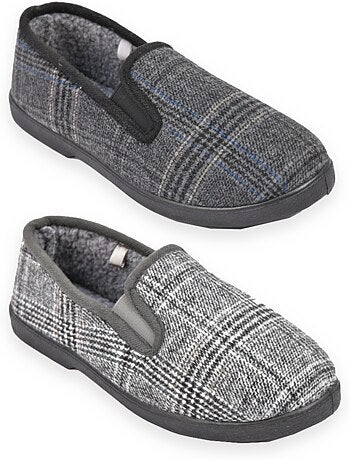 Zapatillas de casa charentaises hombre ozabi pack de 2 pares suela antideslizante