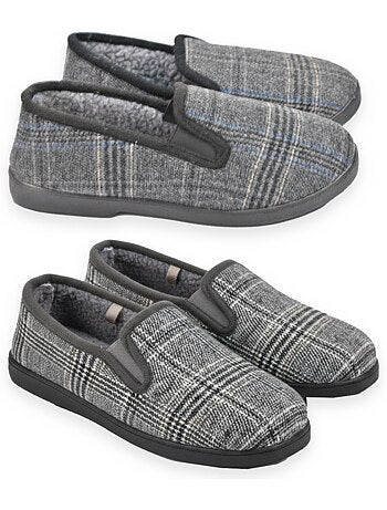 Zapatillas de casa charentaises hombre ozabi pack de 2 pares suela antideslizante