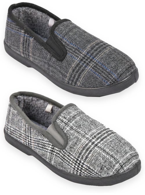 Zapatillas de casa charentaises hombre ozabi pack de 2 pares suela antideslizante - Kiabi