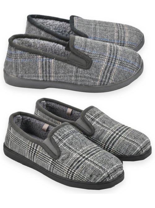 Zapatillas de casa charentaises hombre ozabi pack de 2 pares suela antideslizante - Kiabi