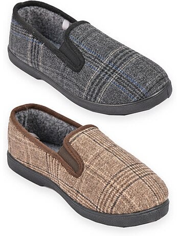 Zapatillas de casa charentaises hombre ozabi pack de 2 pares suela antideslizante