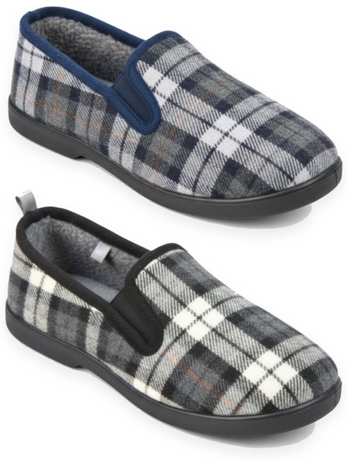 Zapatillas de casa charentaises hombre ozabi pack de 2 pares suela antideslizante - Kiabi