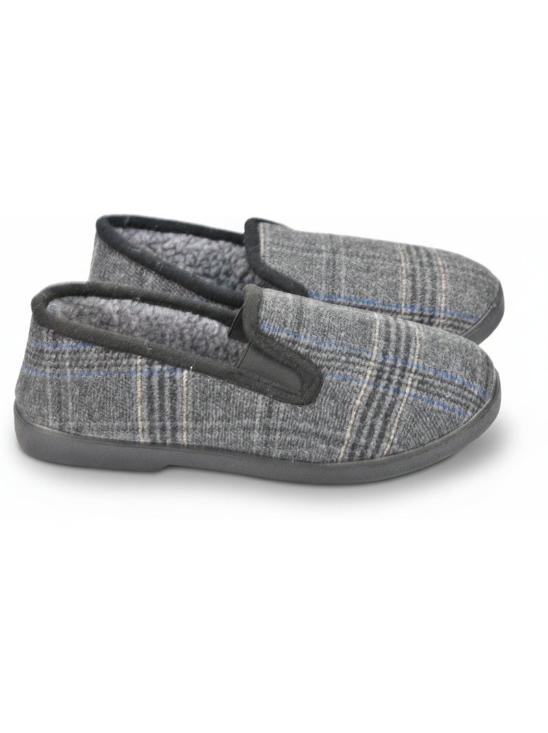 Zapatillas de casa charentaises hombre ozabi prince-de-galles antideslizantes Negro - Kiabi