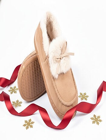 Zapatillas de casa Charentaises mujer terciopelo MD10154