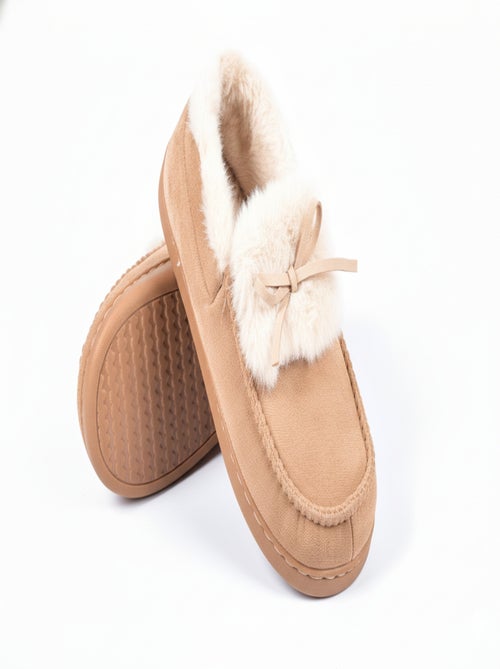 Zapatillas de casa Charentaises mujer terciopelo MD10154 - Kiabi Zapatillas de casa Charentaises mujer terciopelo MD10154 - Kiabi
