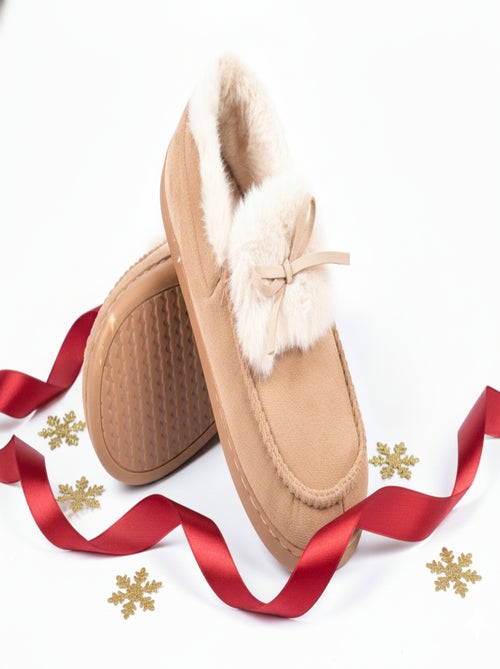 Zapatillas de casa Charentaises mujer terciopelo MD10154 - Kiabi Zapatillas de casa Charentaises mujer terciopelo MD10154 - Kiabi