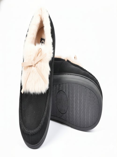 Zapatillas de casa Charentaises mujer terciopelo MD10154 - Kiabi Zapatillas de casa Charentaises mujer terciopelo MD10154 - Kiabi