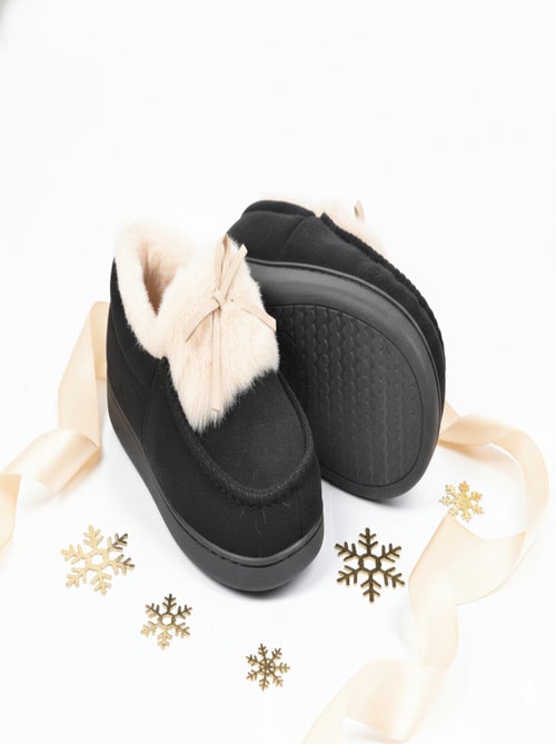 Zapatillas de casa Charentaises mujer terciopelo MD10154 - Kiabi Zapatillas de casa Charentaises mujer terciopelo MD10154 - Kiabi