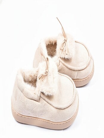 Zapatillas de casa Charentaises mujer terciopelo MD10154