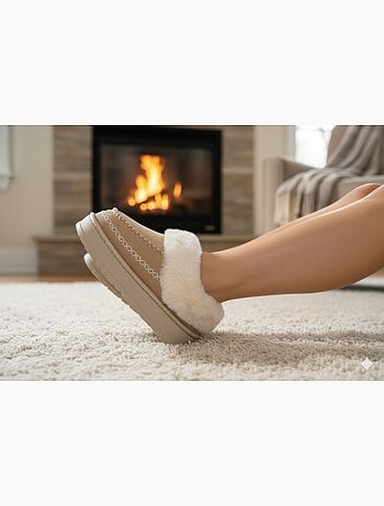 Zapatillas de casa Charentaises ultra ligeras Sherpa MD10158