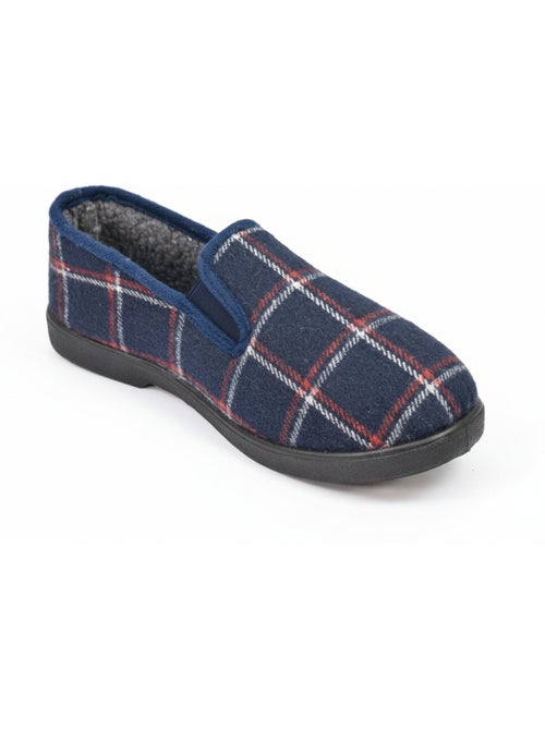 Zapatillas de casa charentaisias hombre forradas cuadros antideslizantes ozabi - Kiabi