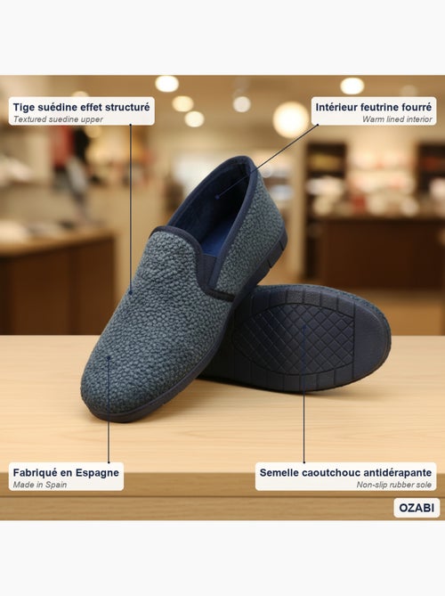 Zapatillas de casa charentaisses hombre ozabi efecto estructurado - Kiabi