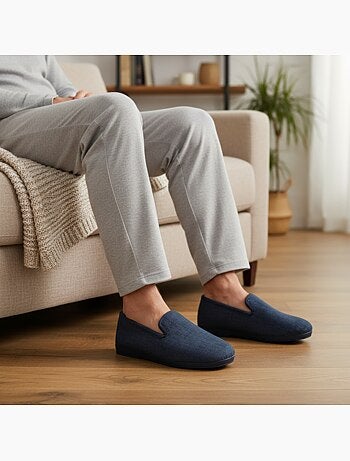 Zapatillas de casa charentaisses hombre ozabi efecto estructurado