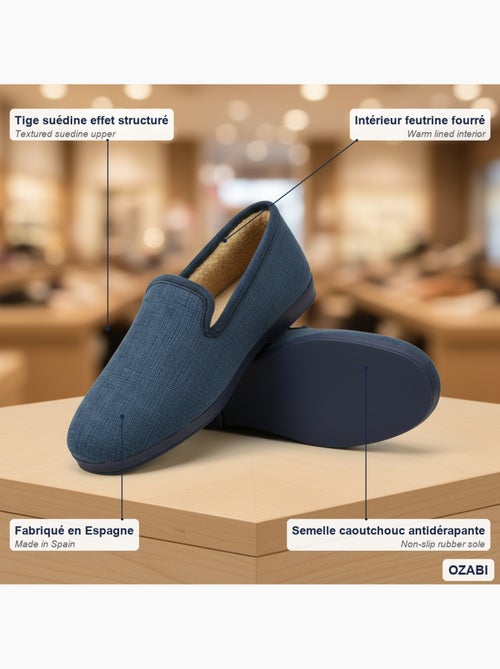 Zapatillas de casa charentaisses hombre ozabi efecto estructurado - Kiabi