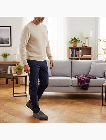 Zapatillas de casa charentaisses hombre ozabi efecto estructurado