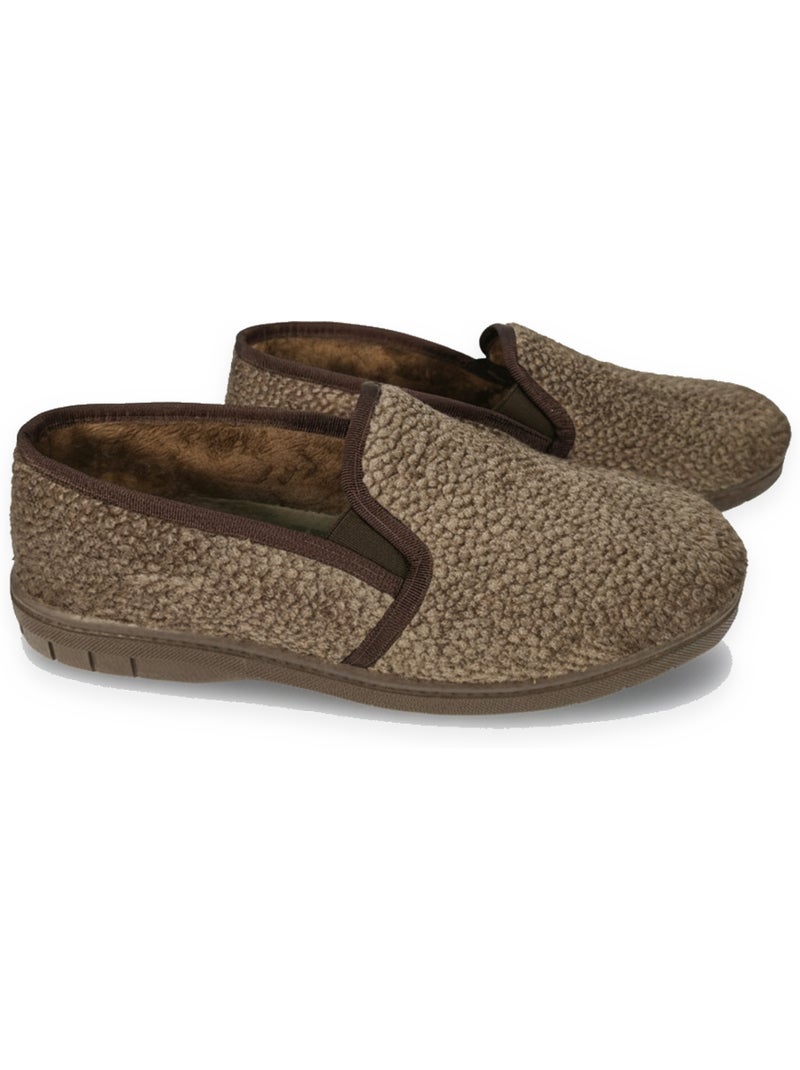 Zapatillas de casa charentaisses hombre ozabi efecto estructurado Marrón habano - Kiabi