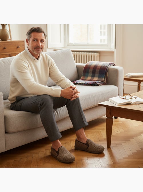 Zapatillas de casa charentaisses hombre ozabi efecto estructurado - Kiabi